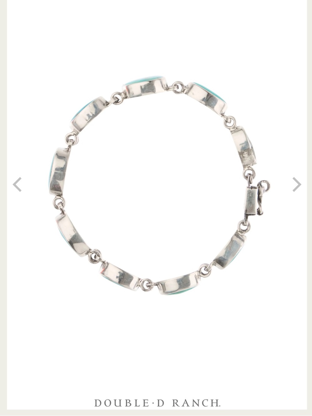 Double D Ranch Federico Jimenez Sterling Silver Turquoise Bracelet 925 - Picture 7 of 9